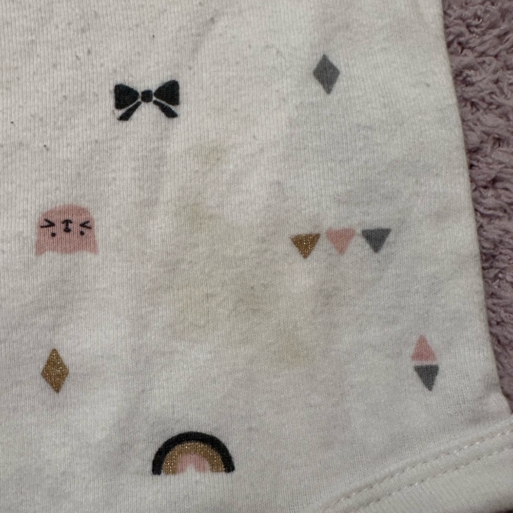 Baby Girl Bodysuit Bundle 6pc Carter’s Huggies 9 Months - Picture 6 of 13